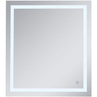 Elegant Lighting Helios 40" x 36" Rectangular Frameless Wall Mounted