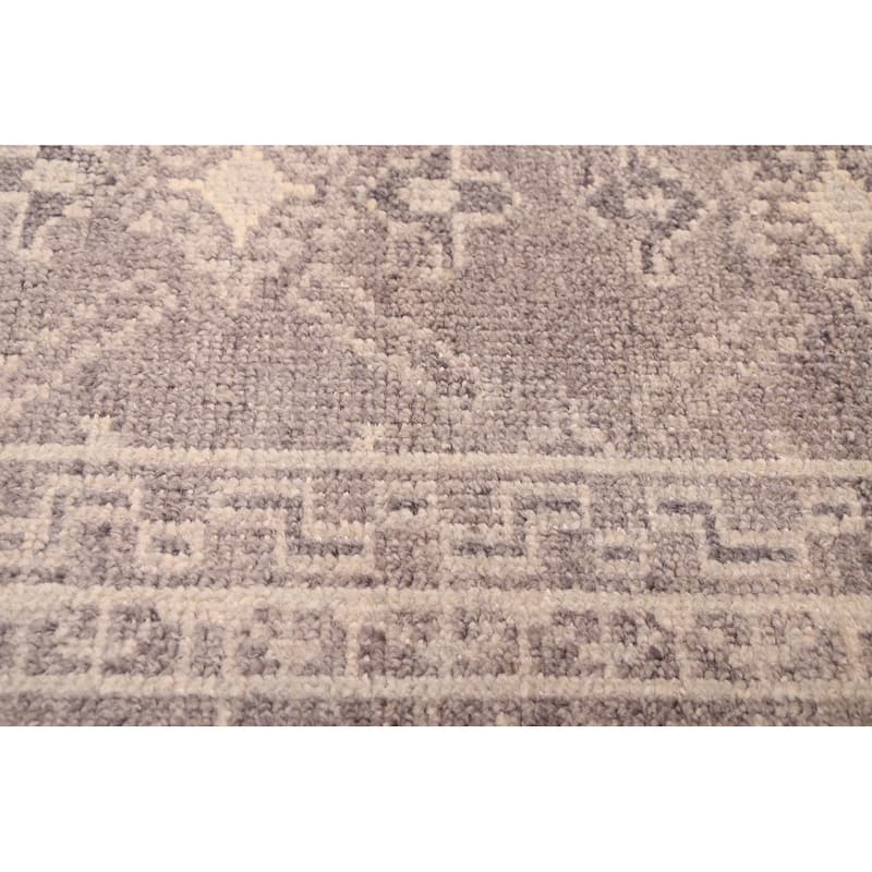 ECARPETGALLERY Hand-knotted Elysian Grey Wool Rug - 9'0 x 12'2