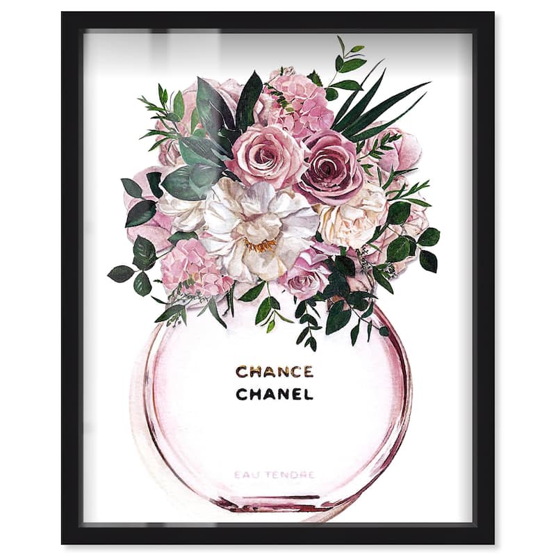 Floral Chance Fragrance Shadowbox by Art Remedy - Black - 16" x 20"