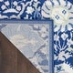 preview thumbnail 4 of 5, Nourison Whimsicle Modern Persian Floral Navy Ivory Area Rug