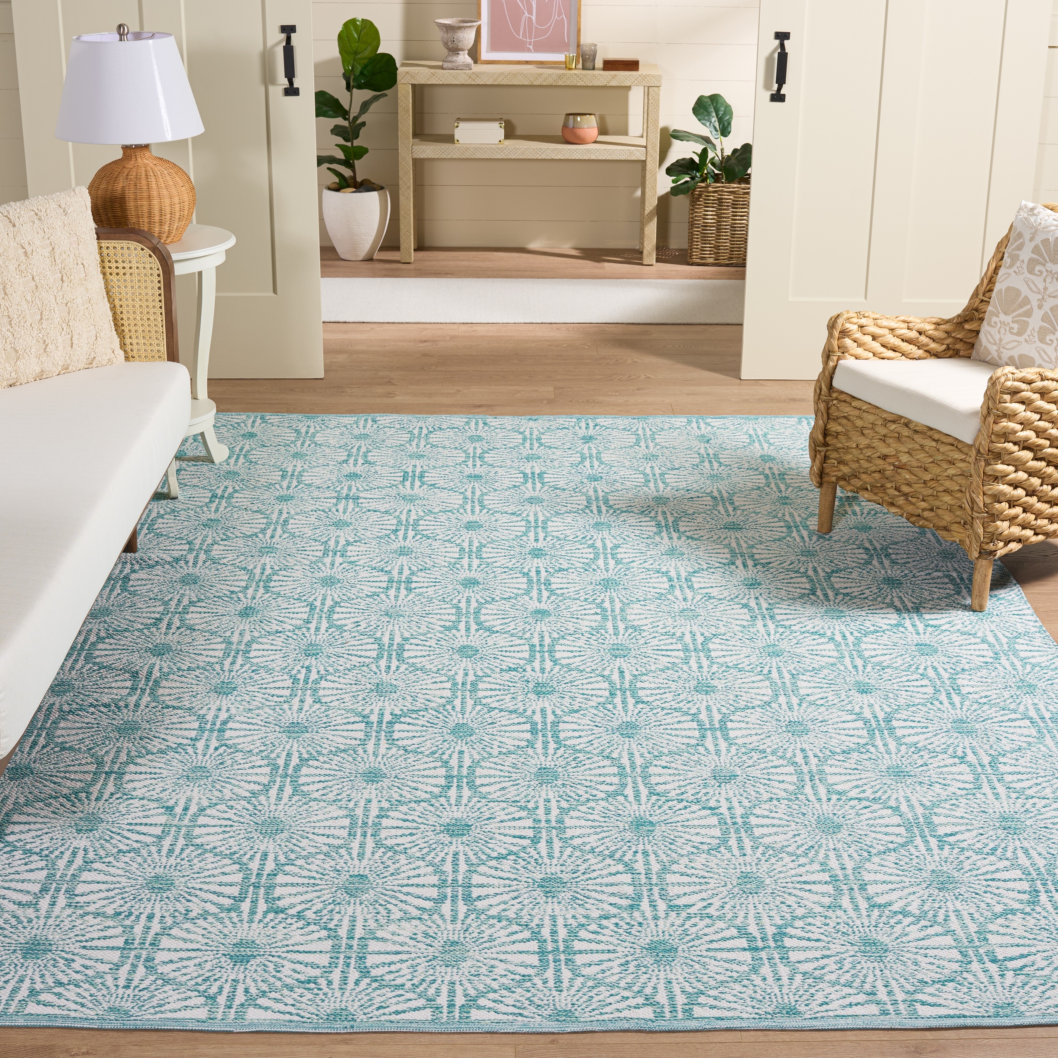 SAFAVIEH, Handmade Flatweave Montauk Marjola Casual Cotton Rug