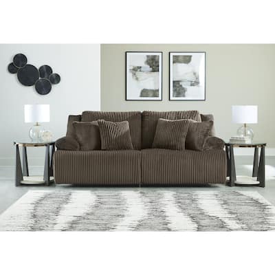 Signature Design by Ashley Top Tier 2-Piece Reclining Sectional Loveseat - 92"W x 40"D x 41"H