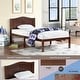 preview thumbnail 26 of 63, Platform Bed Simple Wood Bed Frame with Headboard Slat Support No Box Spring Needed Bedroom Kids Bed Platform Bed Frame