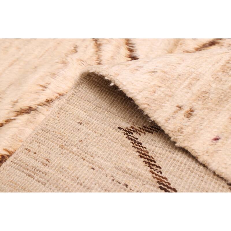 ECARPETGALLERY Hand-knotted Pak Finest Marrakesh Beige Wool Rug - 9'1 x 11'10