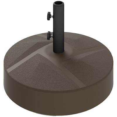Heavy Duty Outdoor Garden Umbrella Base Adjustable Parasol Stand for Patio Poolside HDPE Plastic Sand or Water Fill