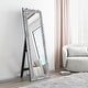 preview thumbnail 9 of 14, Full Length Floor Mirror - Luxury Crystal Surround Full Body Mirror 63'' H X 21.65'' W X 1.6'' D