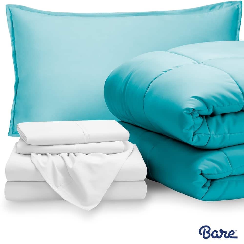 Bare Home Bed-in-a-Bag Down Alternative Comforter & Sheet Set