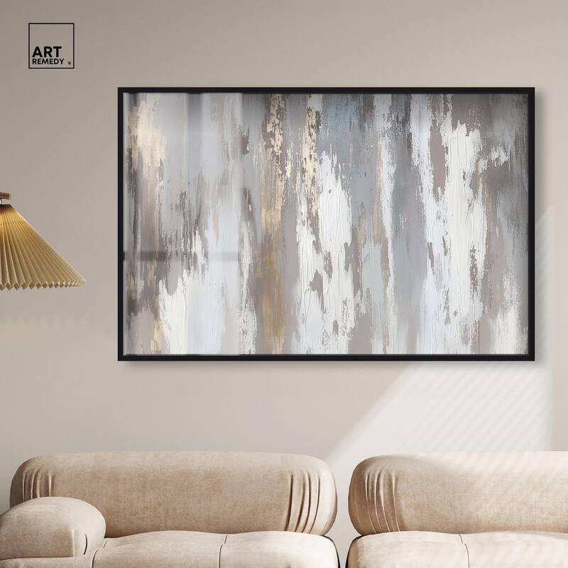 Flooding Gold I Shadowbox by Art Remedy
