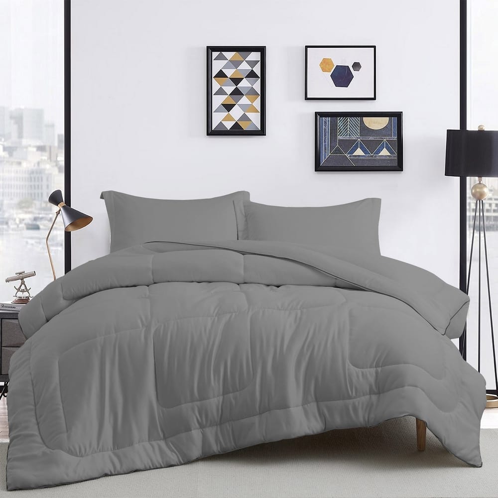All Season Satin Down Alternative Comforter Set