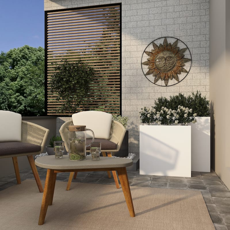Metal Minimalistic Rectangular Indoor Outdoor Planter - Set of 2 Black or White - Roche River Decor