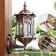 preview thumbnail 7 of 5, Wall Light Aluminum Glass Lantern Outdoor Garden Lamp - 6.1'' 6.1'' - Bronze