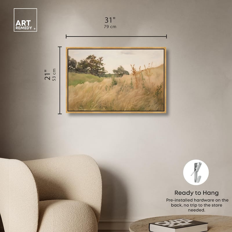 Cogon Grass Breeze I Canvas by Art Remedy