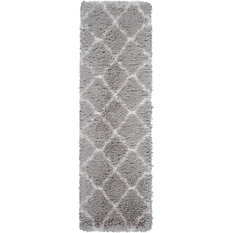 Nourison Ultra Plush Shag Geometric Area Rug