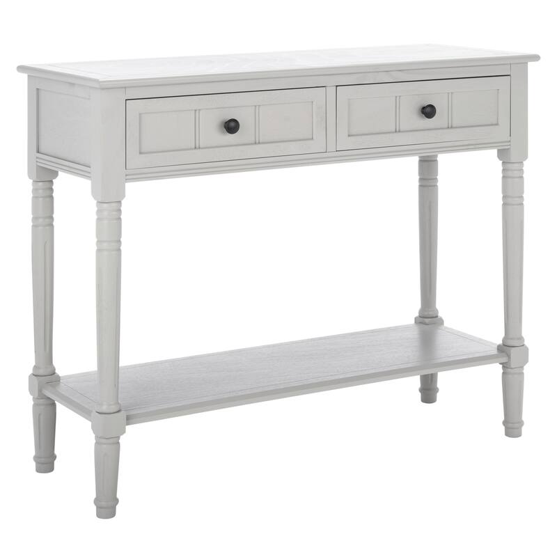 SAFAVIEH Samantha Grey 2-drawer Console Table - 35.8" x 13.8" x 29.5"