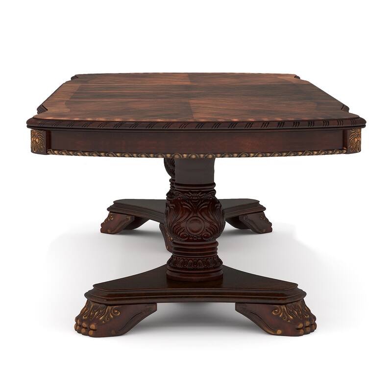 Abiba Traditional Brown Wood 7-Piece Dining Table Set by Furniture of America