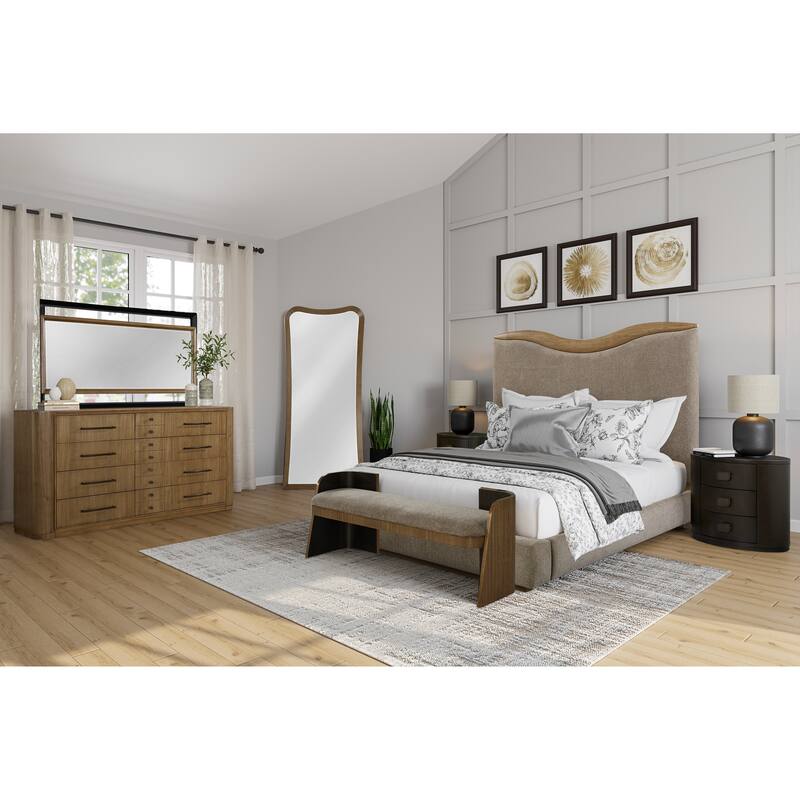 3 Drawer Oval Nightstand