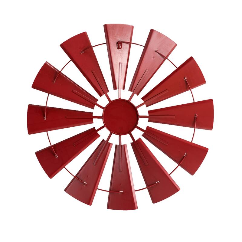 Glitzhome Farmhouse Rustic Wind Spinner Wall Decor