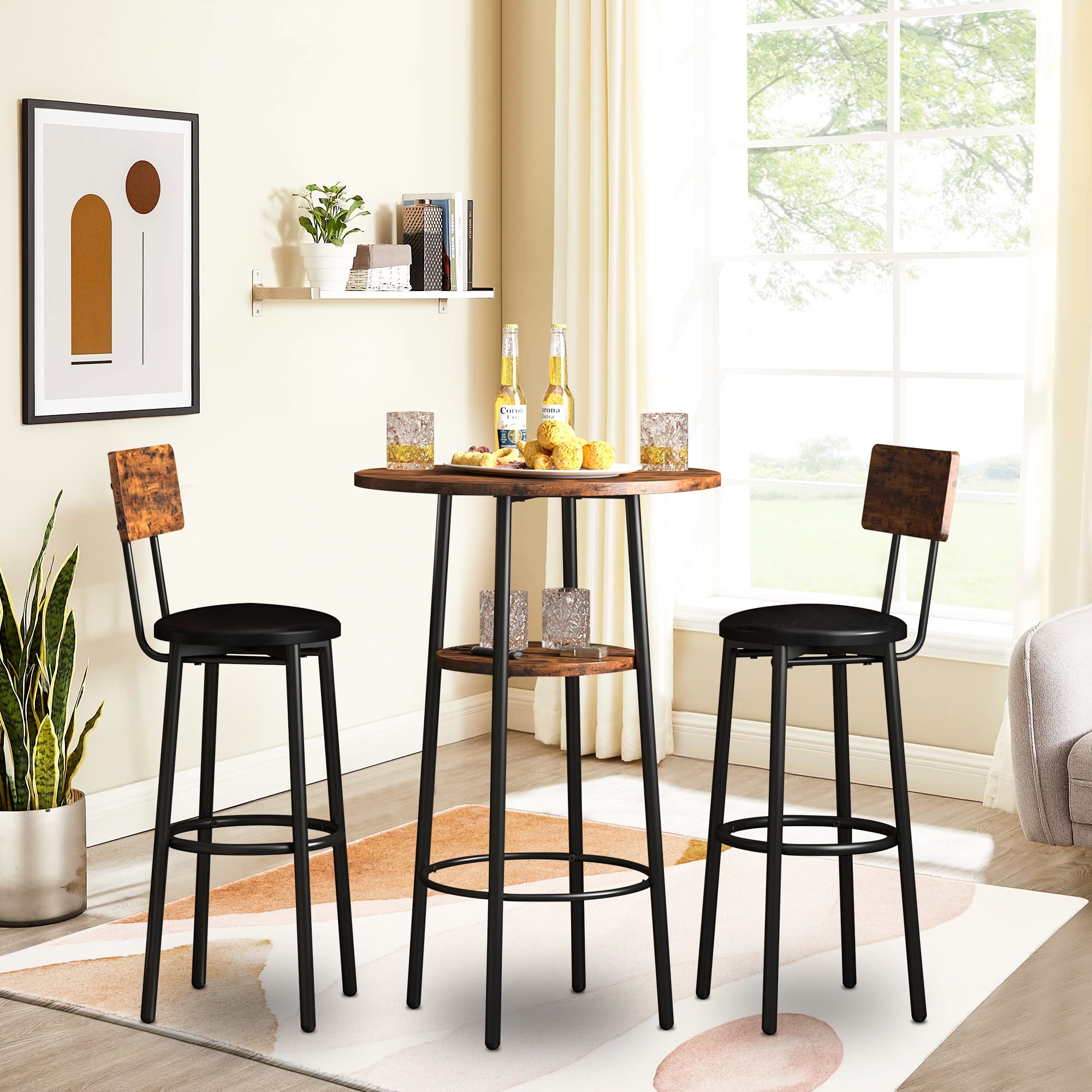 Bistro high table on sale and chairs