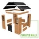 preview thumbnail 13 of 13, Backyard Discovery Sweetwater Cedar Wooden Playhouse with Play Kitchen - 3'6" x 3'10"