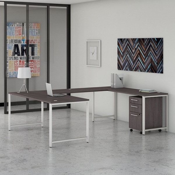 400 Series 72W U Shaped Desk with Drawers by Bush Business Furniture. Opens flyout.