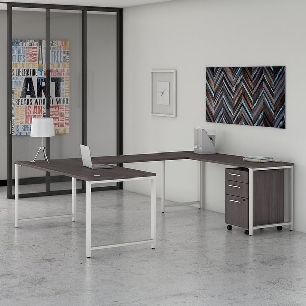 400 Series 72w U Shaped Desk With Drawers By Bush Business Furniture Overstock 31144687