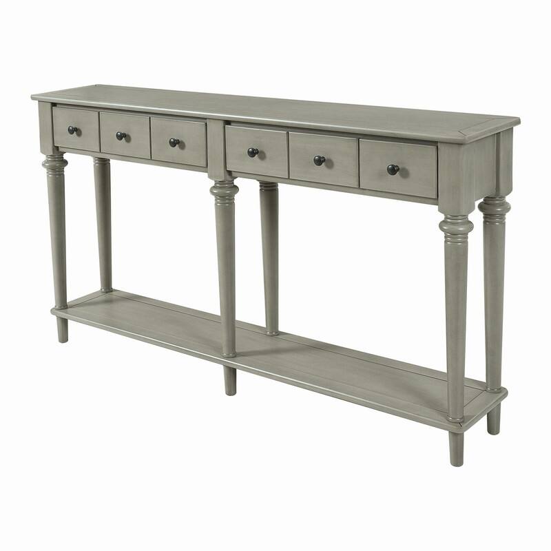 Infinitia 60" Console Table with 4 Drawers and Open Shelf