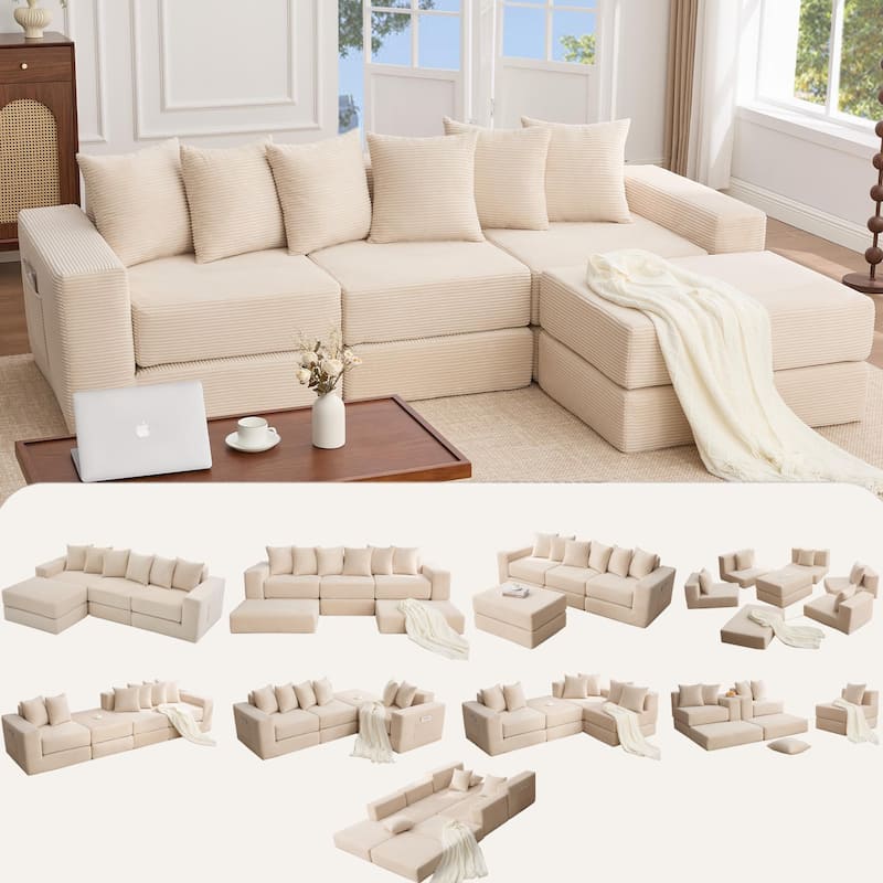10-in-1 Convertible Sofa Sectional