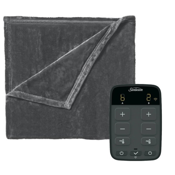 Velvet clearance heated blanket