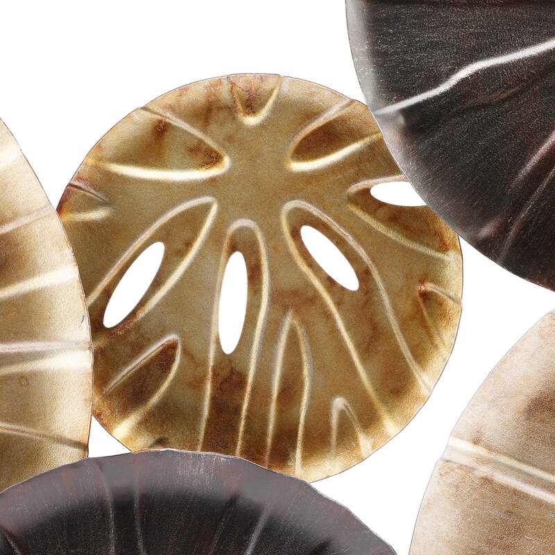 Carbon Loft Multi-color Sandollar Metal Wall Art