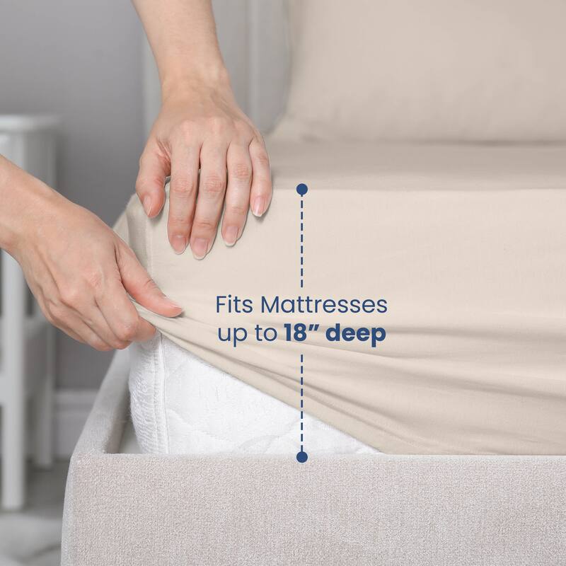 Martex 400 Thread Count Solid Sateen Cotton Sheet Set