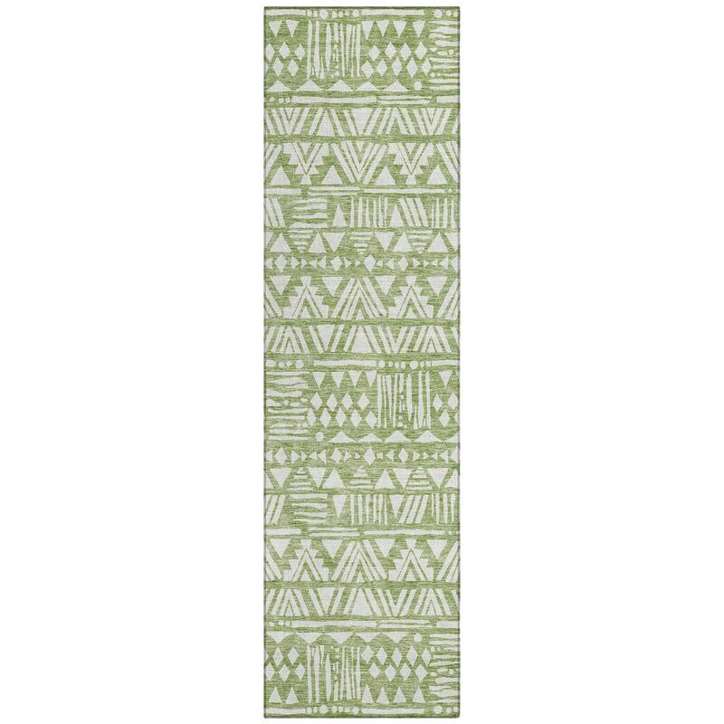 Machine Washable Indoor/ Outdoor Chantille Boho Tribal Rug
