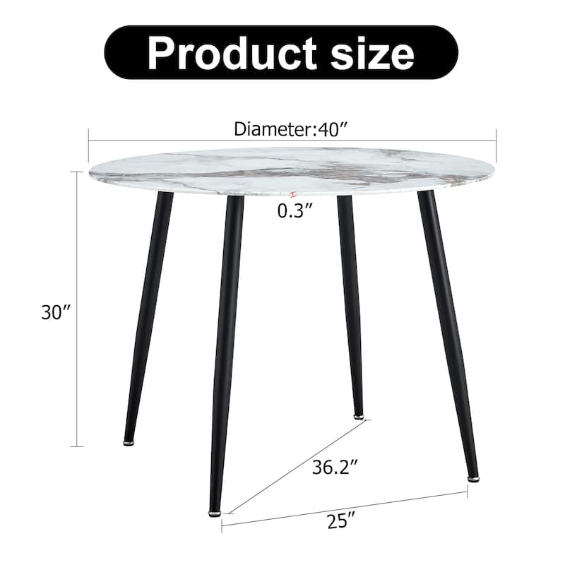 Modern Minimalist Circular Dining Table,40 '* 40' * 30 'D - On Sale ...