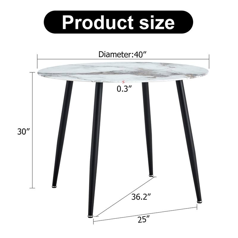 Modern Minimalist Circular Dining Table