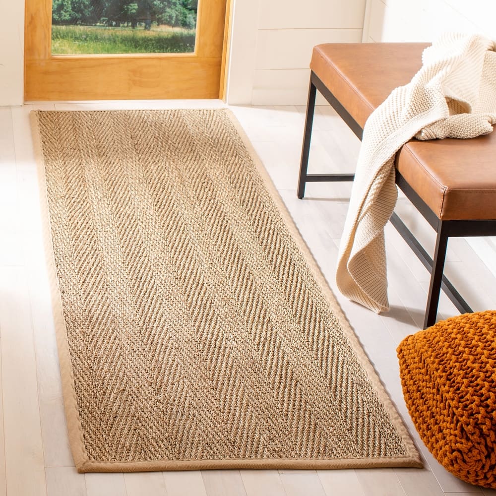 SAFAVIEH Natural Fiber Trilby Herringbone Seagrass Rug