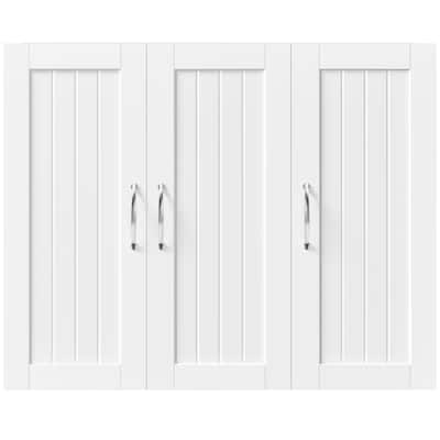 Yaheetech Wall-Mounted Cabinet Medicine Cabinet for Living Room, Laundry Room, White