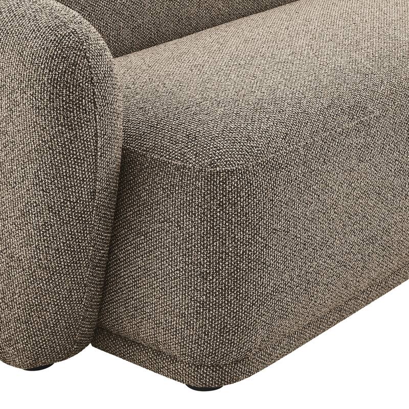 Monica 2 Piece Right Facing Boucle Fabric Modular Sofa with Chaise