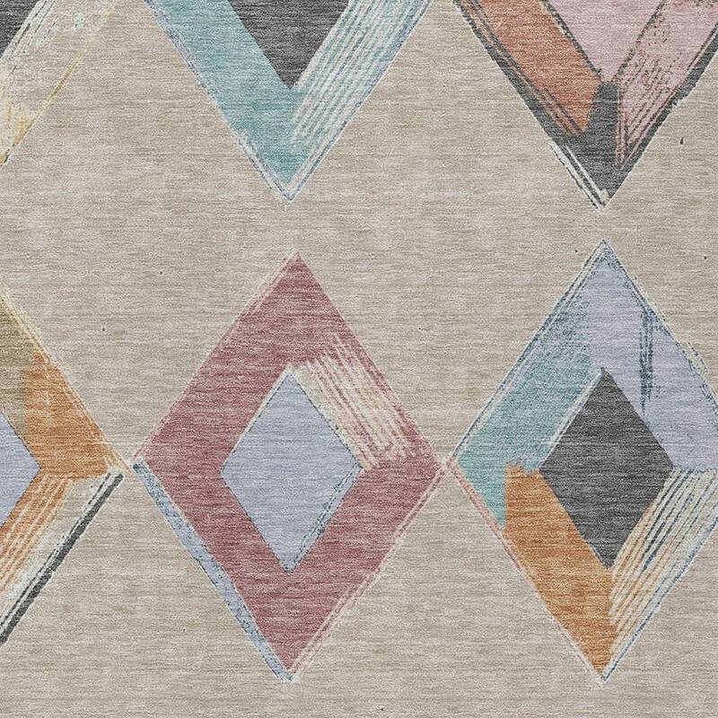 HomeRoots Geometric Transitional Rectangle Outdoor Rug