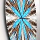 preview thumbnail 3 of 8, Designart 'Flowers with Radiating Rays' Oversized Modern Wall CLock