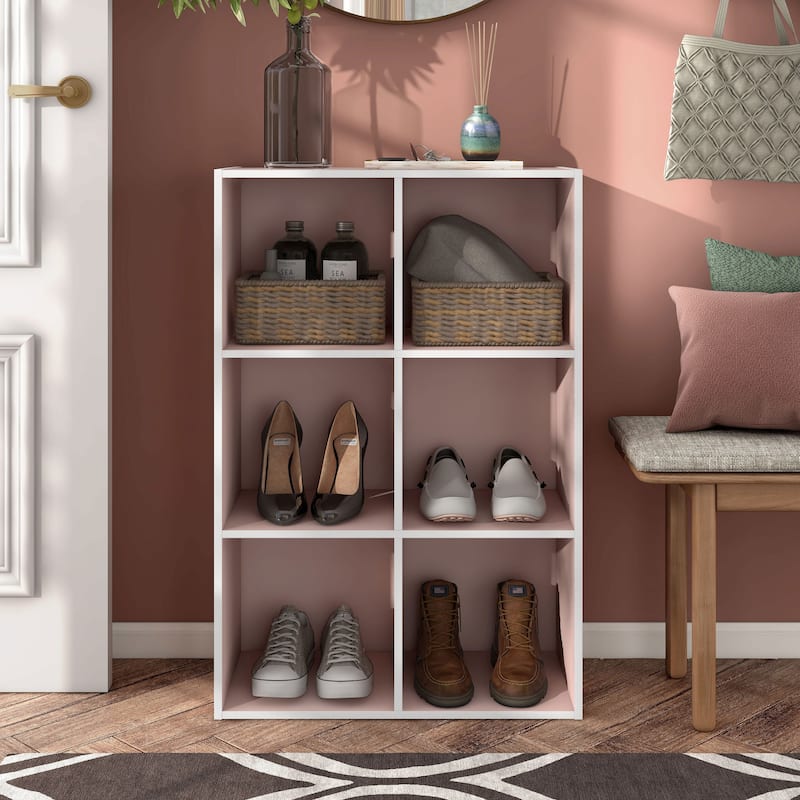 DH BASIC Modern Wood Customizable Stackable Storage Organizer - Cube Shelves, Drawer Cabinet, Bookcase with Doors by Denhour