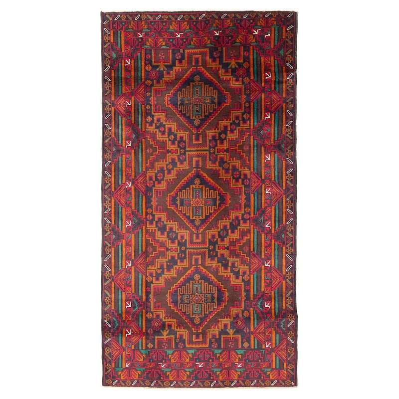 ECARPETGALLERY Hand-knotted Teimani Brown Wool Rug - 3'6 x 6'7 - 3'6 x 6'7 - Brown