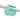 12 Piece Premium Plastic Teal Blue Shower Curtain Hooks Rings Round 2.3" Inches