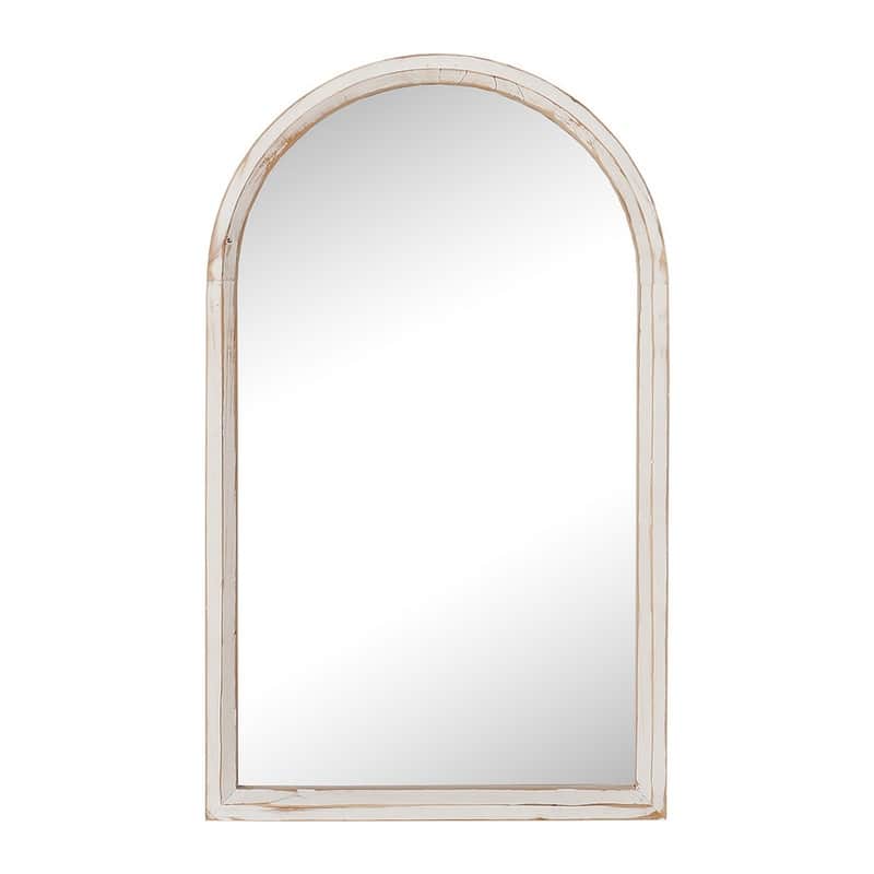 Pastoral Arch Wood Wall Mirror - 32"H x 19"W x 2"D