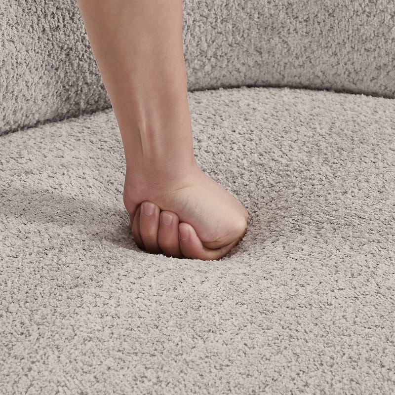 Fabric Swivel Accent Chair with 360° Rotation Metal Frame (260lb Capacity)