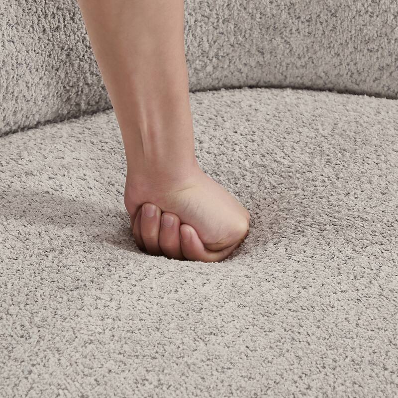 Fabric Swivel Chair with Metal Frame
