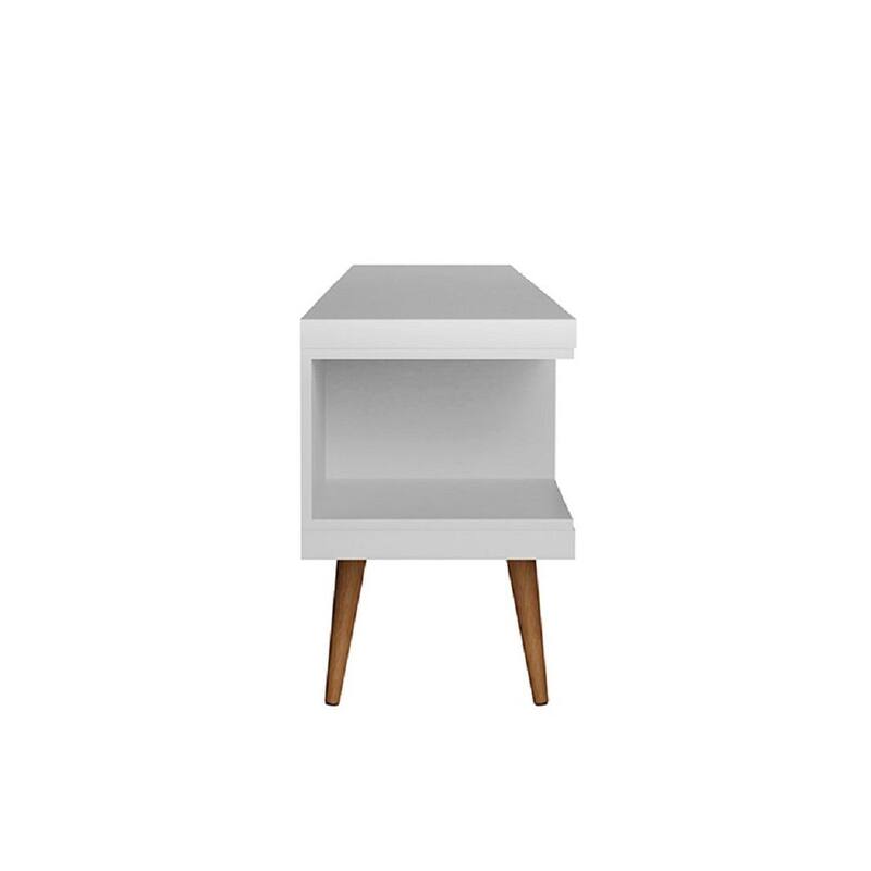 Utopia 70.47" TV Stand with Splayed Wooden Legs and 4 Shelves