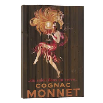 Cognac Monnet (Vintage) Print On Wood by Leonetto Cappiello - Multi-Color