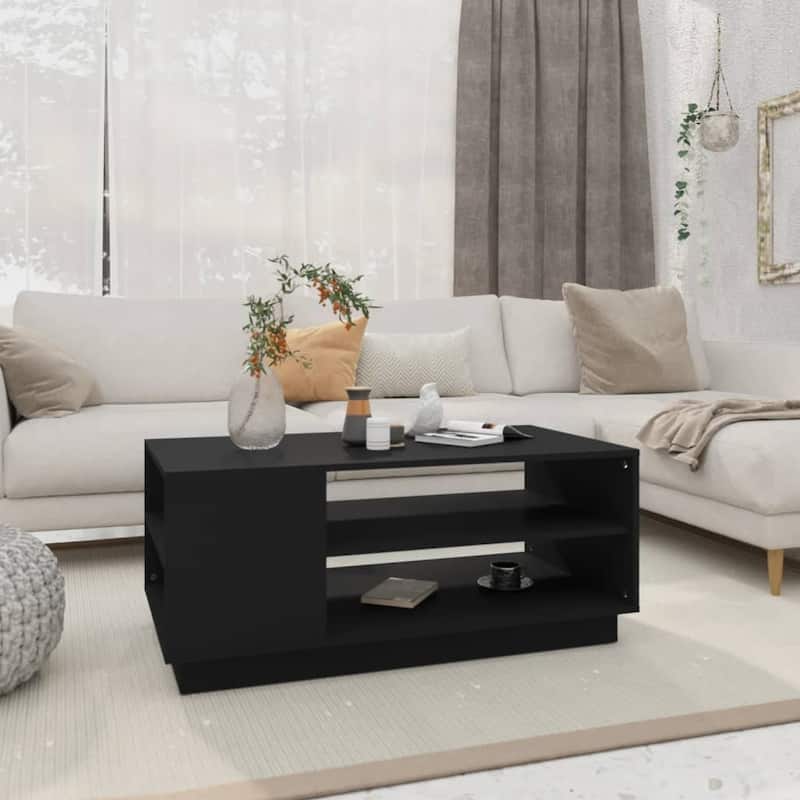 vidaXL Coffee Table Accent End Side Sofa Table for Living Room Engineered Wood - 40.2" x 21.7" x 16.9"