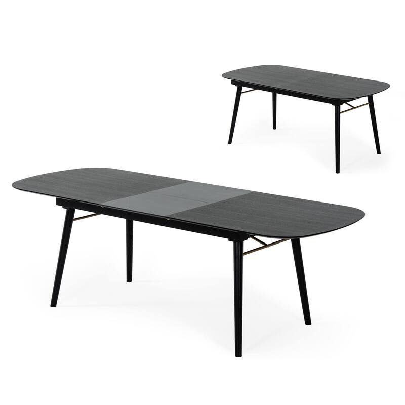 Modrest Addax Modern Black Extendable Dining Table