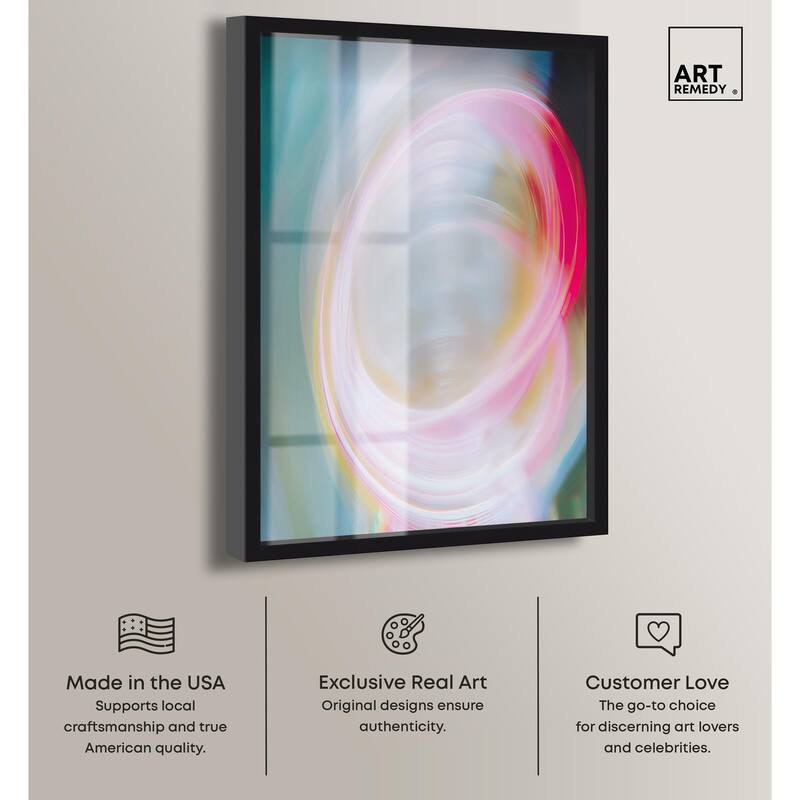 Swirling Light III Shadowbox by Art Remedy