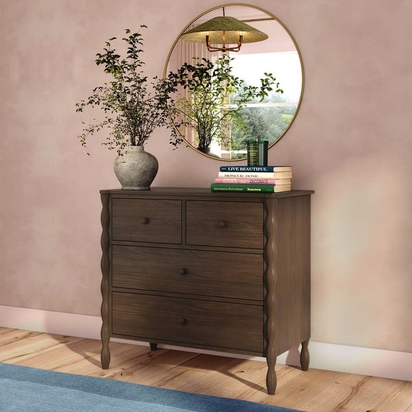 Jenny Lind 4-Drawer Spindle Leg Dresser - On Sale - Bed Bath & Beyond